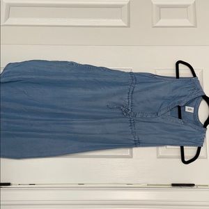 Denim maternity dress